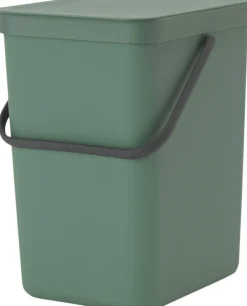 Affaldsspand m/låg sort. kon 25 ltr.