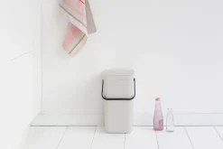 Affaldsspand m/låg sort.kon. 12 ltr