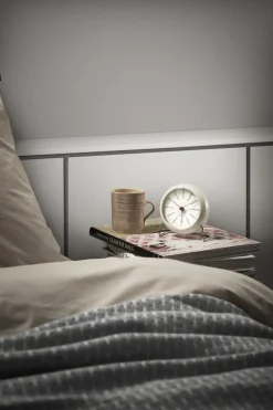 AJ Bankers bordur hvid/hvid, Ø 11 cm, alarm