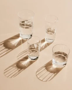 Angle Glass-Set of 4 Medium H10-Clear