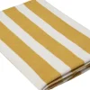 Beach towel 100x180 old gold/starwhite stripe GOTS