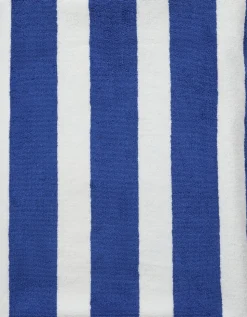 Beach towel 100x180 olympian blue/star white stripe GOTS