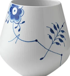 Blå Mega Riflet 20,5 cm. vase