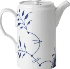 Blå Mega Riflet 1,1 l Kande med låg