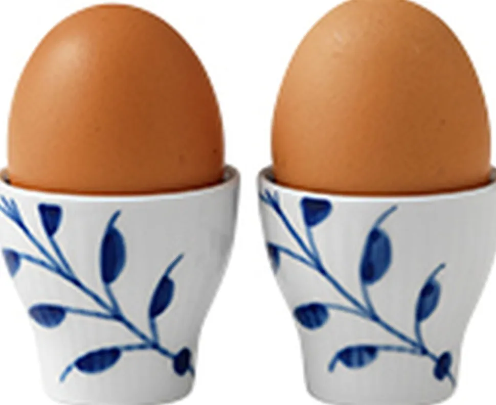 Blå Mega Riflet æggebæger 2 stk.