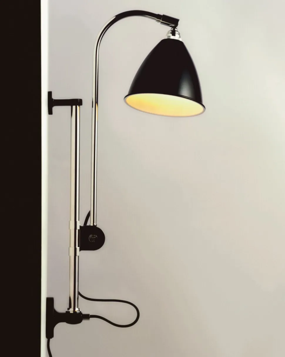 BL5 Wall Lamp 16 all brass parts/charcoal black shade