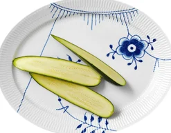 Blue Mega Dish Oval 35cm