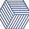 Bordskåner Denim Hexagon