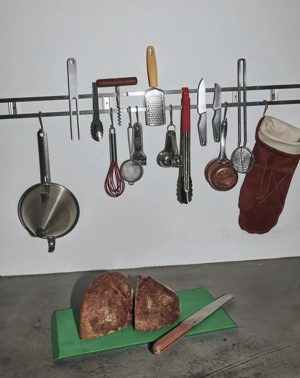 Brown - Heat Mittens - rawhide leather, with canvas