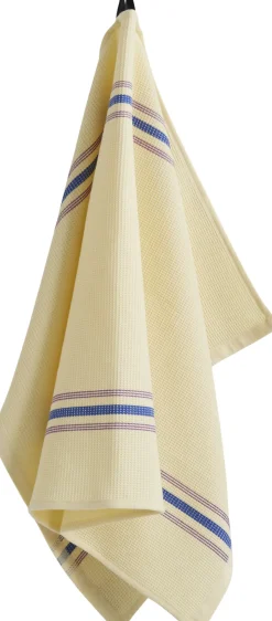 Canteen Tea Towel-Cream and blue