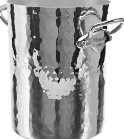 Champagnekøler høj 20 x 21,5 cm Hamret Aluminium