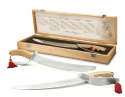 Champagnesabel Hussard med håndtag i eg