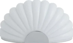 CHIA lamp w. chrome finish - white