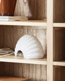 CHIA lamp w. chrome finish - white