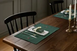 Christmas Fable Dækkeserviet Mistelten 49x32 cm grøn