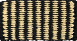 Coco Door Mat-Stripe Wide-Black and white
