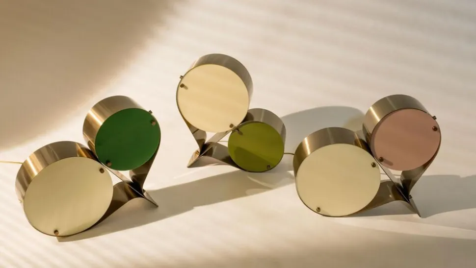 Coppia Table Lamp, Steel, EU Base: Bronze Steel, Shade: Ivor