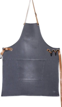 Demin forklæde BBQ Style Apron Washed Grey