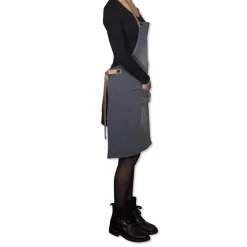 Demin forklæde BBQ Style Apron Washed Grey