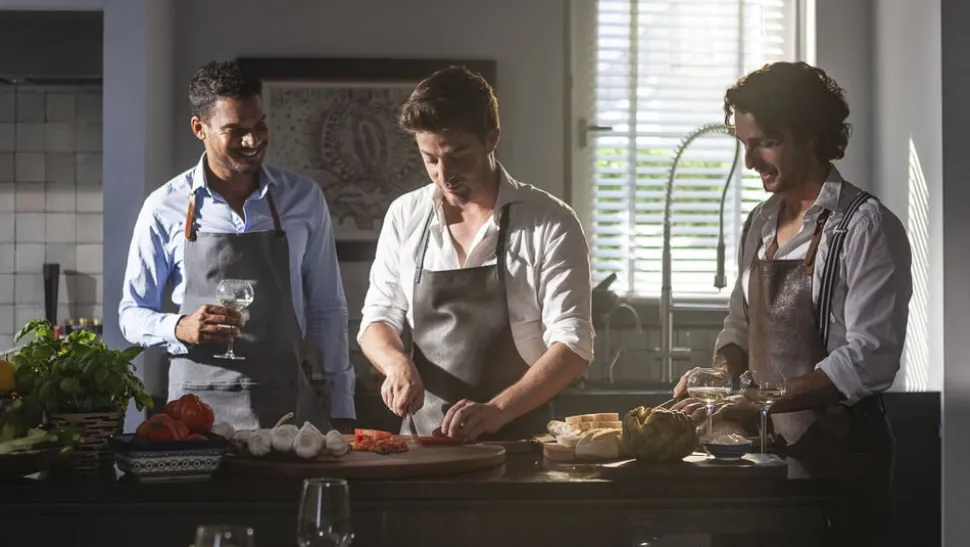 Demin forklæde BBQ Style Apron Washed Grey