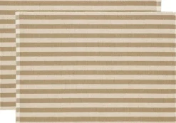 Dækkeserviet 33x48 2-pk Statement Stripe Beige