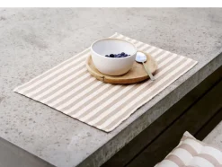 Dækkeserviet 33x48 2-pk Statement Stripe Beige