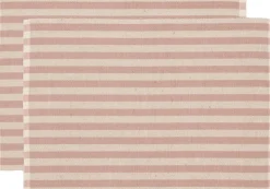 Dækkeserviet 33x48 2-pk Statement Stripe Rose