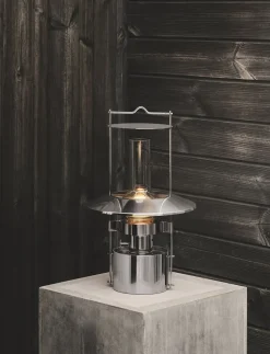 EM portable LED skibslampe H 43 cm steel