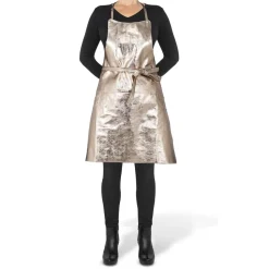 Five Pockets Apron, Slim Fit, Full Grain Leather Pearly Rose