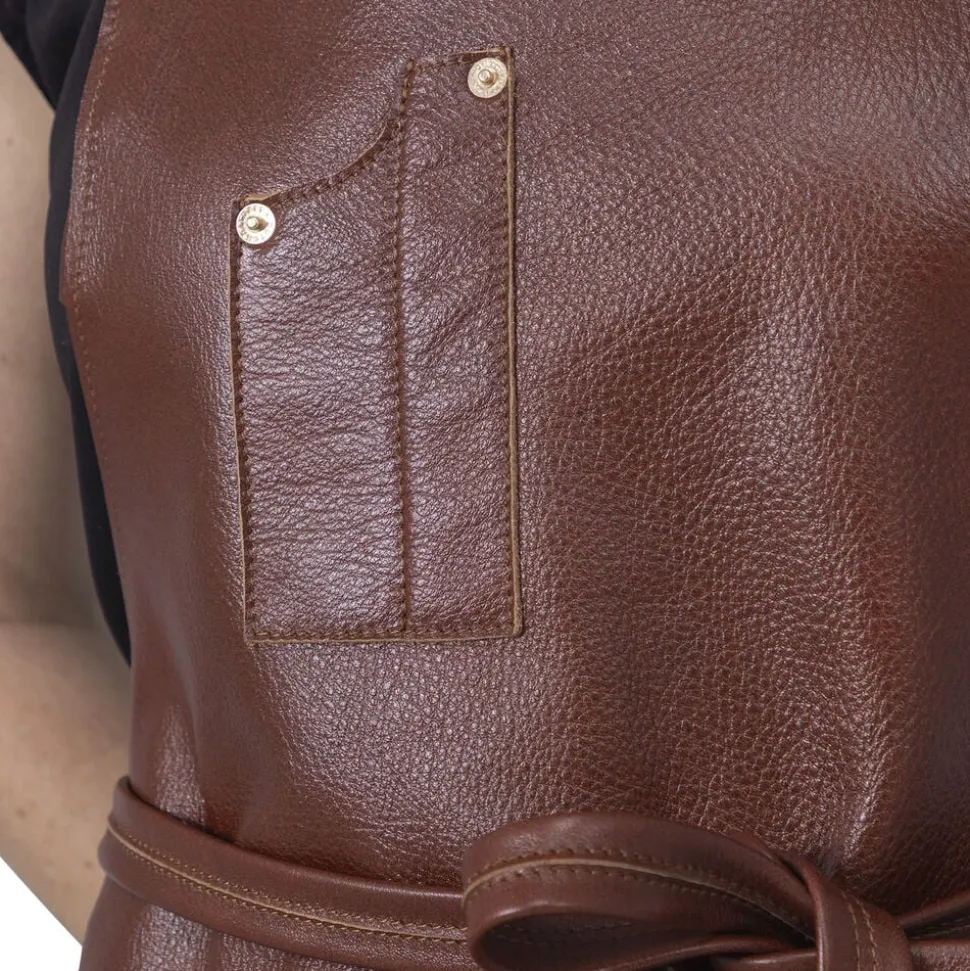 Five Pockets Apron, Slim Fit, Full Grain Leather Classic Bro