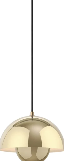 Flowerpot Pendant VP1, Brass-Plated