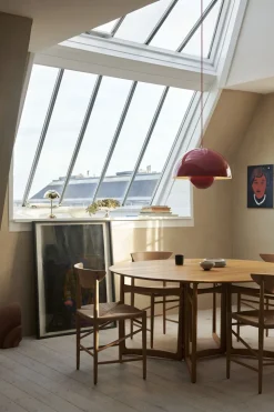 Flowerpot Pendant VP2, Vermilion Red