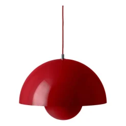 Flowerpot Pendant VP7, Vermilion Red