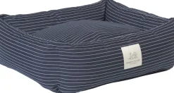 Fossflakes Hundeseng Navy Pinstripe