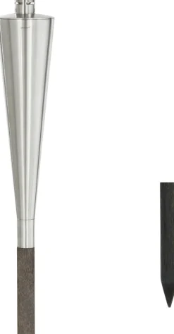 Garden Torch with wooden pole -ORCHOS- matt