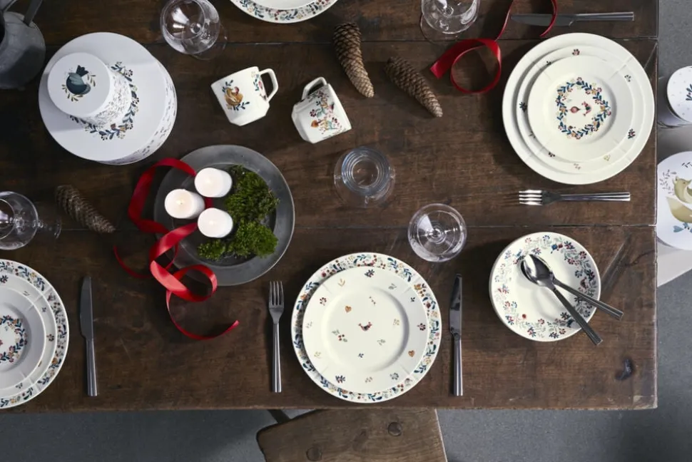 GC Cottage Krus 30 cl hvid m. deko