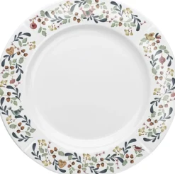 GC Cottage Tallerken Ø27 cm hvid m. deko