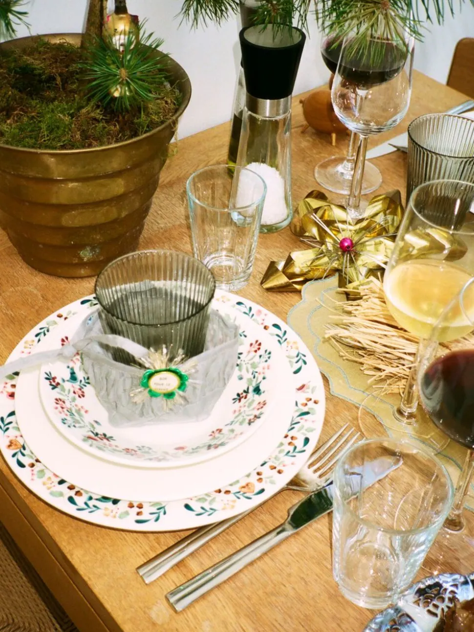 GC Cottage Tallerken Ø27 cm hvid m. deko