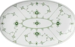 Grøn Mussel asiet, 23,5 cm