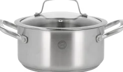 Gryde med glaslåg Roya 3 liter 20 cm Rustfrit stål