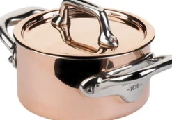 Gryde med låg mini 30 cl Kobber/Stål