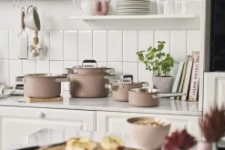 Gryde- og pandesæt, 3-dele, 18/10 rustfrit stål