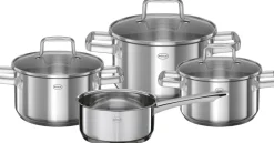 Grydesæt med glaslåg Moments 7 dele Stål