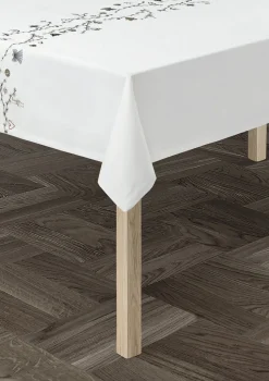 Hammershøi Christmas Dug 150x370 cm hvid m. deko