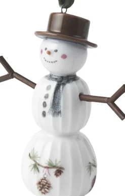 Hammershøi Christmas Snemand hængende H9. 5 hvid m. deko