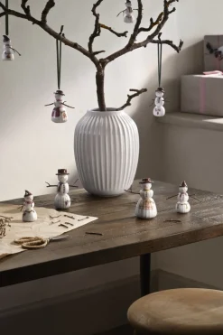 Hammershøi Christmas Snemand hængende H9. 5 hvid m. deko