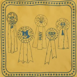 HAY Dogs Scarf-55 x 55-Ochre