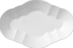 Hvid Elements 23 cm. fad