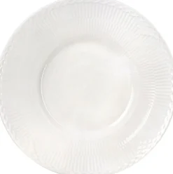 HVID RIFLET HALVBLONDE DYB TALLERKEN, 24 CM