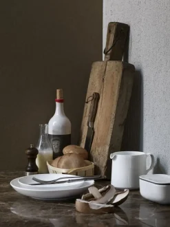 HVID RIFLET MODERNE TALLERKEN 20 CM